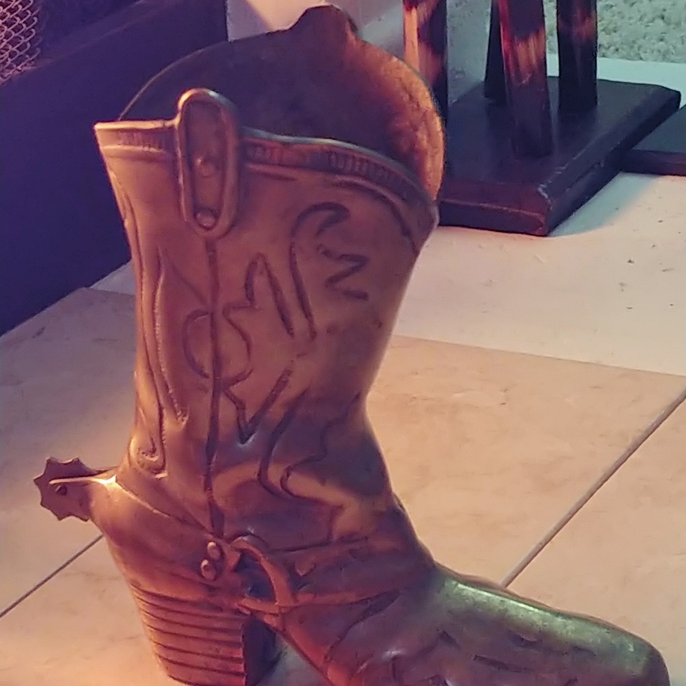 Vintage Solid Brass Vase